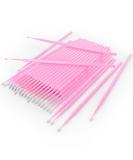 HGLOZ Microswabs for Eyelash Extensions (Pack of 500) - 2mm Pink Soft Micro Applicator Brush for Makeup Application and Cleaning - Buy Online on SooperMarket.com