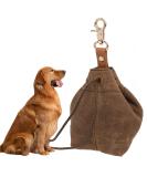 Shop TMBMLPP Dog Treat Feed Bag - Brown | Clip Buckle & Shrink Pockets for Puppy Training & Travel | Perfect for Toys & Delicacies - International Shipping Available - Buy Online on SooperMarket.com