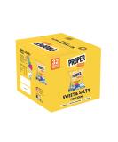 PROPERCORN Sweet & Salty Popcorn Natural Sea Salt and Demerara Sugar Seasoning Vegetarian Gluten-Free Hand-Popped Corn 65 kcal 14g Box of 32 - Buy Online on SooperMarket.com