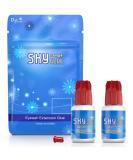 2 Bottles Sky Glue for Eyelash Extensions S+ | Super Strong Black Lash Extension Adhesive for Professional Long Lasting Semi Permanent Individual Lash Extensions | Fast Drying / 7+ Week Retention 5ml - Buy Online on SooperMarket.com