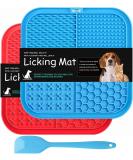 Lick mat dog bpa-free 2 pack leak mat for dogs large dogs leak mat with super-strong suction power with 1 silicone spatula dogs for dog baths training fur care & claw care - Buy Online on SooperMarket.com