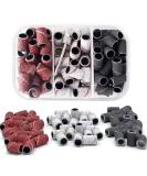 Litensh 75PCS Nail Sanding Bands & Drill Manicure Set with Box - 80/120/180 Grit Sanding Tape & 3/32 Nail Drill Bit Attachments Included - Buy Online on SooperMarket.com