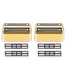 Replacement shear compatible with Babyliss foil razor FXFS2G / FXFS2 razor electric shaver shaving head shear film compatible with Babyliss Pro foil razor gold 2 sets - Buy Online on SooperMarket.com