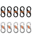 Dher S Outdoor Camping Mini S Clip 10 Pack Stainless Steel S-Shaped Carabiners | Anti-Theft & Anti-Drop Clips for Backpacking & Outdoor Use - Buy Online on SooperMarket.com