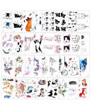 PHOGARY 90 Pieces Cat Pets Theme Temporary Tattoos - Waterproof Body Art for Kids - Buy Online on SooperMarket.com