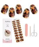 Kalolary Gel Nail Polish Strips Nail Gel Art Sticker Waterproof Full Nail Wraps Decal Sets with Scissors Nail File and Stick for Women Girls Nail Art Decor (UV/LED Lamp Required)-13 - Buy Online on SooperMarket.com