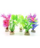 Buy Mhymx 5-Piece Colorful Artificial Aquarium Plants - Perfect Decoration for Aquariums & Reptile Terrariums | International Shipping Available - Buy Online on SooperMarket.com