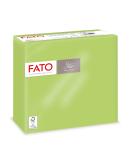 Fato disposable paper napkinds softness and softness pack with 40 napkins size 38x38 folded in 4 2-layer color apple green 100% pure cellulose paper FSC certified - Buy Online on SooperMarket.com