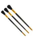 Custom Shop Gilders Mop Dusting Brush Set - Professional Grade Black Goat Hair Brushes - Set of 3 Sizes 2, 4 & 6 - Wooden Handles for Dusting Gold Leaf Guilding & Sign Lettering - Buy Online on SooperMarket.com
