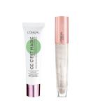 L'Or al Paris C est Magic Anti-Redness CC Cream and Glow Paradise Plumping and Hydrating Lip Gloss with Hyaluronic Acid and a Collagen Complex for a Fresh Clean Makeup Look CC Cream & Gloss - Buy Online on SooperMarket.com