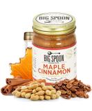 Big Spoon Roasters Maple Cinnamon Peanut & Pecan Butter - Organic Low Sugar Creamy Nut Butter - Keto Vegan Palm Free - 13 oz - Buy Online on SooperMarket.com
