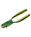 BOOYAH Poppin' Pad Crasher Topwater Bass Fishing Hollow Body Frog Lure with Weedless Hooks Leopard Frog - Buy Online on SooperMarket.com