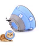 Supet Cat Collar Adjustable Cat Collar Recovery Collar Soft Collar Cone After Surgery and Injuries for Puppies Small Dogs and Cats (Blue S) S (neck circumference: 14-24 cm) Blue - Buy Online on SooperMarket.com