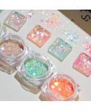 6 Box Nail Sequins Fine Glitter for Acrylic & Resin Nails - Holographic & Chunky Glitters (Pattern 4) - Buy Online on SooperMarket.com