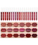 BONNIE CHOICE STORE 18PCS Matte Liquid Lipstick Set, Lip Gloss Set Durable Nude Long-Lasting Non-Stick Cup Not Fade High Pigmented Matte Lipstick for Women Waterproof Matte Lipstick Sets for Women 18 Colors - Buy Online on SooperMarket.com