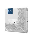 PAW - Napkins 3 -layer (33 x 33 cm) I 20 pieces I Perfect for communion wedding confirmation and celebrations I paper napkins colorful I Special occasions ornaments silver I royal lace royal lace (silver) - Buy Online on SooperMarket.com