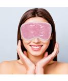 MIVORA Cooling Gel Mask - Hot Cold Therapy for Puffy Eyes, Migraines, Dark Circles - Reusable Sinus Pain Relief - Light Blue-Facebook - Buy Online on SooperMarket.com