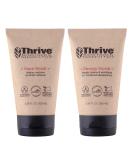 Thrive Daily Clean Superplant Skin Care Gift Set | Vegan Face Wash & Scrub - Made in USA - International Shipping Available - Buy Online on SooperMarket.com