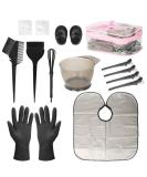 ROOHUA 16 Pieces Hair Dye Coloring Kit- Hair Tinting Bowl, Hair agitator, Dye Brush, Ear Cover, Hairpin, Hair Coloring Cape For Hair Coloring Hair Dye Tools (16PCS) - Buy Online on SooperMarket.com