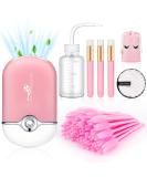 Guifizeiom Lash Fan Dryer & Eyelash Cleaning Kit - Extension Supplies, Mascara Wands, USB Fan, Aftercare Bags (Pink) - Buy Online on SooperMarket.com