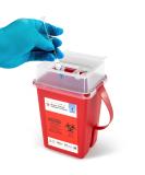 Sharps Container, Sharps Containers for Home Use, Needle Disposal Containers, Sharps Disposal Container, Biohazard Containers, Small Sharps Container - 1 Quart 1 Pack Without Wipes - Buy Online on SooperMarket.com