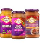 Curry Sauce Bundle with Patak Korma Curry Sauce 450g Butter Chicken Sauce 450g and Tikka Masala Sauce 450g (3 Pack) - Buy Online on SooperMarket.com