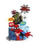 Spiderman Birthday Cake Topper Supplier Spiderman Cup Cake Topper for Kids Birthday Cake Decorations - Buy Online on SooperMarket.com