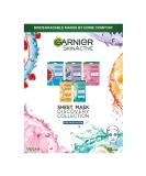 Garnier Sheet Mask Discovery Collection Face & Eye Sheet Masks for Dehydrated Dull and Tired Skin With Hyaluronic Acid and Glycerine Skin Active Pack of 5 Discovery Collection Face & Eye Sheet Mask - 5 pack - Buy Online on SooperMarket.com