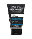 L'Oreal Paris Men Expert Anti-Blackhead Daily Face Scrub 100ml - Gentle Exfoliating Formula - Buy Online on SooperMarket.com