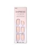 KISS imPRESS Color Press-On Manicure, Gel Nail Kit, PureFit Technology, Short Length, Point Pink, Polish-Free Solid Color Mani, Includes Prep Pad, Mini File, Cuticle Stick, and 30 Fake Nails Point Pink 33 Piece Set - Buy Online on SooperMarket.com