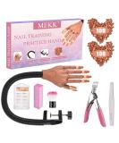 MEKK Nail Practice Hand Kit with Nail Files and Tools - Flexible Nail Training Hand for Acrylic Nails - Buy Online on SooperMarket.com