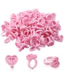 500pcs Pink Heart Shape Glue Rings for Eyelash Extensions - Disposable Smart Glue Cups by Narkysus - Buy Online on SooperMarket.com