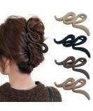 4 pieces large hair clip with wave shape 13cm hair clips for thick hair slip-resistant hair jaw clips hair styling accessories for women girls - Buy Online on SooperMarket.com