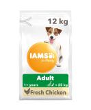 IAMS Complete Dry Dog Food for Adult 1+ Small and Medium Breeds with Chicken 12 kg Chicken 12 kg (Pack of 1) - Buy Online on SooperMarket.com