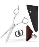 Fagaci professional effilator hairdresser with extremely sharp leaves thinning scissors hairdresser made of 440c steel durable smooth-running & fine cut scissors hair with elegant shell Effy shears 6 inches - Buy Online on SooperMarket.com