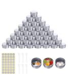 35 Pcs 20ml Aluminum Cream Can Set with Lids - Ideal for Lotions Mini Candles & Cosmetics | International Shipping - Buy Online on SooperMarket.com