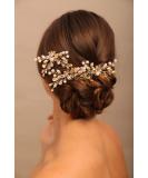 YERTTER 3pcs Gold Crystal Wedding Hair Pins Set - Rhinestone Clip for Bride, Bridesmaid, Flower Girl - Perfect for Updo, Bun, Prom, Party - Buy Online on SooperMarket.com