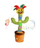 Dancing Cactus Toy - Singing Plush Interactive Repeating & Dancing Fun - Grinning Gus the Horned Cactus - USB Rechargeable - Christmas Decoration Piece - Buy Online on SooperMarket.com