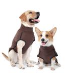 Heywean Dog Sweatshirt - Stretch Fleece Vest for Small & Medium Dogs | Winter Clothing for Indoor & Outdoor | XXS Brown - 1 Pack - Buy Online on SooperMarket.com