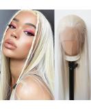 Platinum Blonde Synthetic Lace Front Wig for Black Women - Long Straight Heat Resistant Fiber Hair for Cosplay and Daily Wear - Buy Online on SooperMarket.com