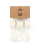 Vitalizart Ivory White Chiffon Silk Ribbon 1 x 21Yd Fringe Fabric Eco-Friendly Package (3 Rolls *7Yd) for Wedding Invitations Bridal Bouquets Decorations Gifts Wrapping & Bow Making Cream White - Buy Online on SooperMarket.com
