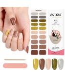 Kalolary 20PCS Nail Adhesive Wrap Nail Gel Polish Strips Full Wraps Nail Polish Stickers Cured Gel Nail Strips Self-Adhesive Gel Nail Wrap Stickers Decals(UV/LED Lamp Required) (Colorful 3) - Buy Online on SooperMarket.com