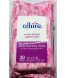 Allure Night Calming Lavender Facial Cleansing Wipes - 30ct | International Shipping Available - Buy Online on SooperMarket.com