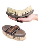 Animalon Careflex Root Brush - Natural Horse Brush with Hard Bristles Ergonomic Design Flexible Cardboard & Velcro Fastener - Premium Quality Care for Your Horse - Buy Online on SooperMarket.com