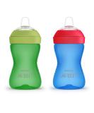 Philips AVENT My Grippy Spout Sippy Cup with Soft Spout and Leak-Proof Design  Blue/Green  10oz  2pk  SCF801/21 Grippy Spout Sippy Cup 10 Ounce Blue/Green - Buy Online on SooperMarket.com