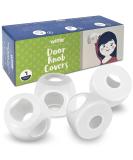 4-Pack Childproof Door Knob Covers - Easy to Install Child Safety Door Knob Cover with No Tools Needed - Reusable  White Baby Proof Door Knob Covers - Door Safety for Kids Made Easy by Wittle - Buy Online on SooperMarket.com