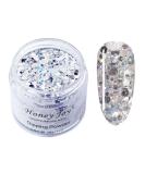Shine Silver Glitter Hexagon Sequins Dip Powder Nails - 28g/Box, Long-lasting & No UV Light Needed (No.122) Blue - Buy Online on SooperMarket.com
