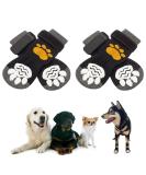 2 Pairs Anti Slip Dog Socks Paws Stop Licking Dog Cat Paw Protectors with Waterproof Rubber Bottom and Adjustable Straps Dog Claw Socks for Puppy Dog Indoor Outdoor Hardwood Floor Walking (M) - Buy Online on SooperMarket.com