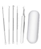 Smukdoo Blackhead Remover Tool Set 5 PCS Curved Tweezer Blackhead Removal Tools Pimple Spot Popper Removal Tool - Buy Online on SooperMarket.com