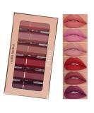 6-Piece Nude Matte Lipstick Set - Long Lasting, Waterproof, Moisturizing Makeup Gift - Buy Online on SooperMarket.com